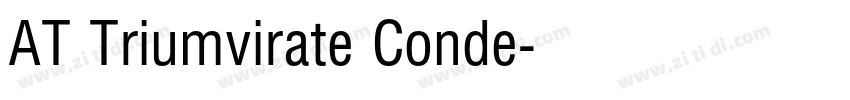 AT Triumvirate Conde字体转换